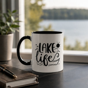 Lake Life Rustic Lake House Camper Cabin Magic Mug