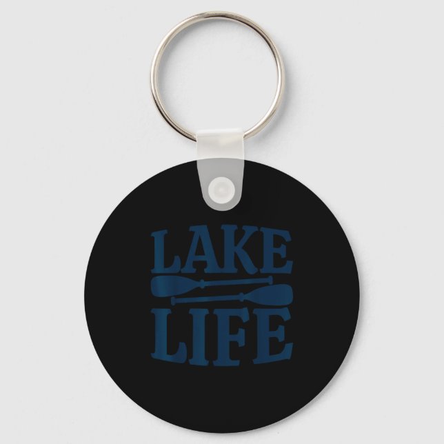 Lake life summer vacation  keychain (Front)