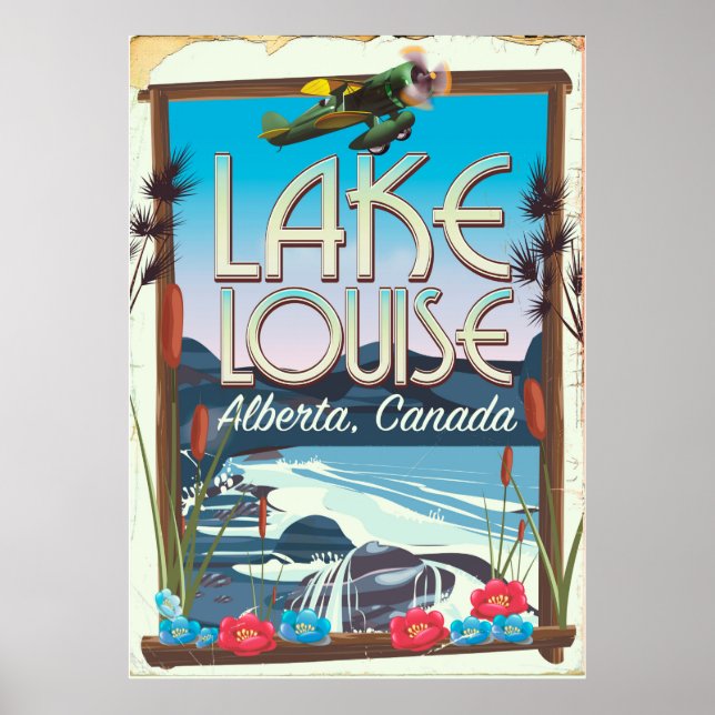 Lake Louise, Alberta Affiche de voyage du Canada (Devant)