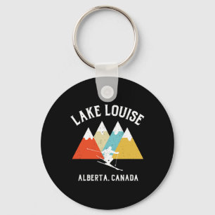 Lake Louise Alberta Canada Ski Vacation Souvenir Keychain