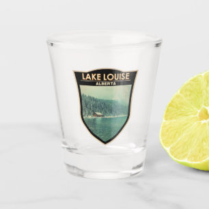 Lake Louise Alberta Canada Travel Art Vintage Shot Glass