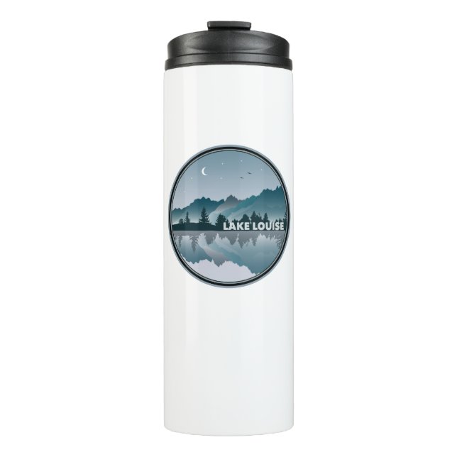 Lake Louise Alberta Reflection Thermal Tumbler (Front)