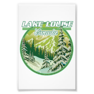 Lake Louise Canada logo Photo Print