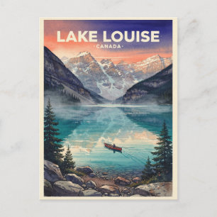 Lake Louise Canada Vintage Postcard