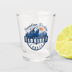 Lake Louise Canada Vintage Retro Sunset Souvenir Shot Glass