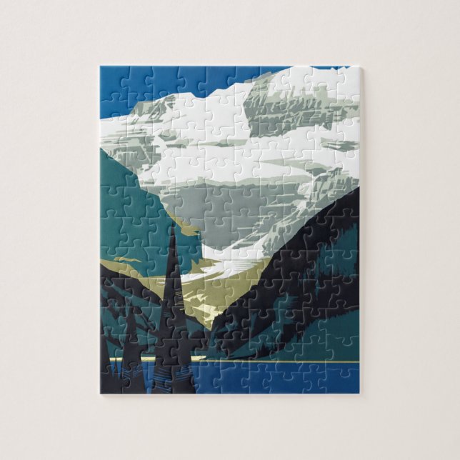 Lake Louise Canadian Rockies Canada Jigsaw Puzzle (Vertical)