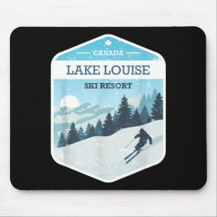 Lake louise ski resort canada snowboarding skiing mouse pad