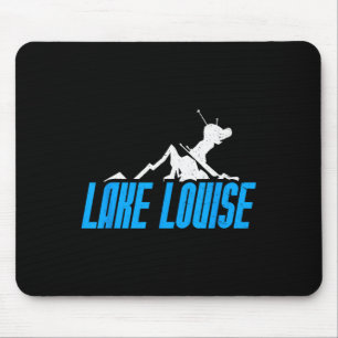 Lake Louise Skiing Snowboarding Canada Resort Dist Mouse Pad