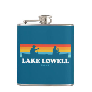 Lake Lowell Idaho Canoe Hip Flask