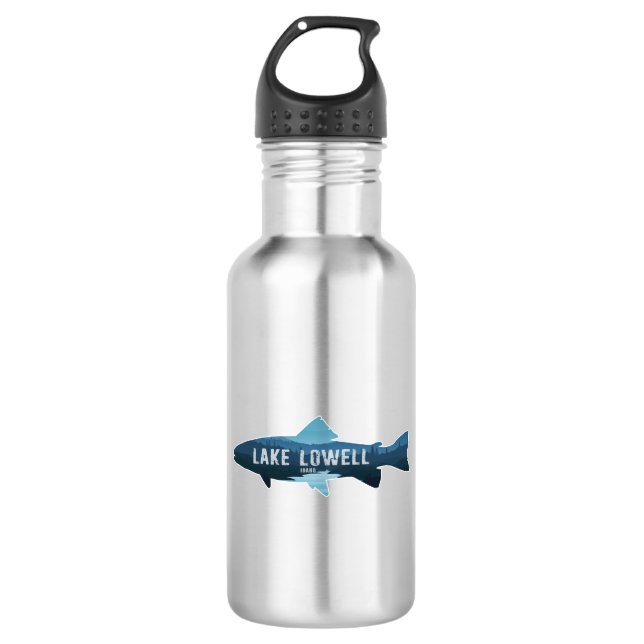 Lake Lowell Idaho Fish 532 Ml Water Bottle (Front)