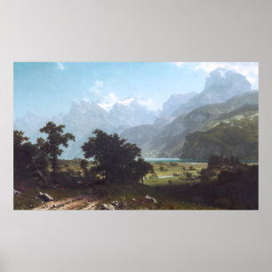 Lake Lucerne by Albert Bierstadt Poster