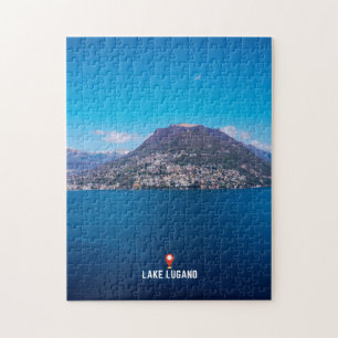  Lake Lugano in Ticino Jigsaw Puzzle