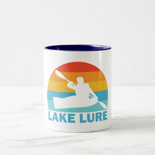 Lake Lure North Carolina Kayak Two-Tone Coffee Mug