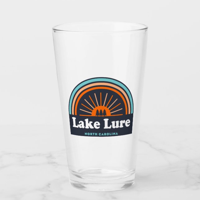 Lake Lure North Carolina Rainbow Glass (Front)