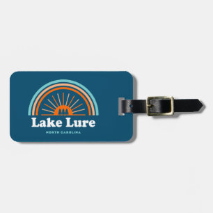 Lake Lure North Carolina Rainbow Luggage Tag