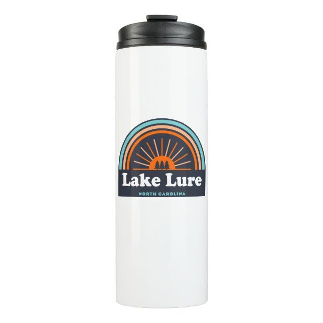 Lake Lure North Carolina Rainbow Thermal Tumbler (Front)