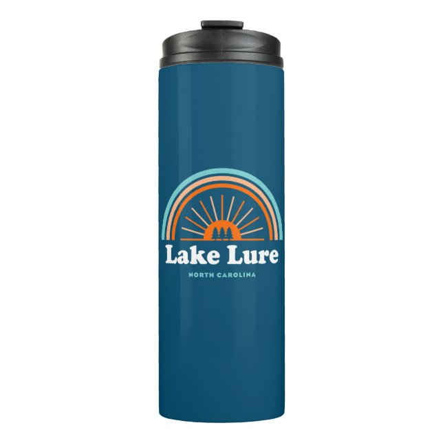 Lake Lure North Carolina Rainbow Thermal Tumbler (Front)