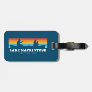 Lake Mackintosh North Carolina Canoe Luggage Tag