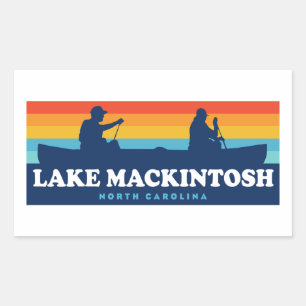 Lake Mackintosh North Carolina Canoe Sticker