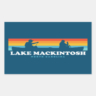Lake Mackintosh North Carolina Canoe Sticker