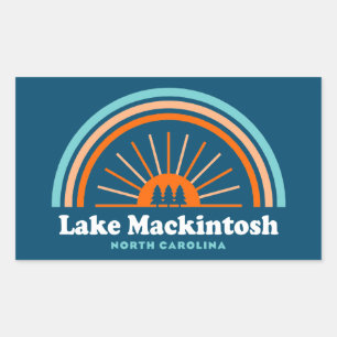 Lake Mackintosh North Carolina Rainbow Sticker