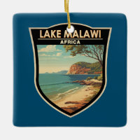 Lake Malawi Africa Travel Art Vintage