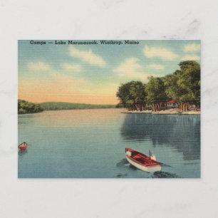 Lake Maranacook, Winthrop, Maine Postcard