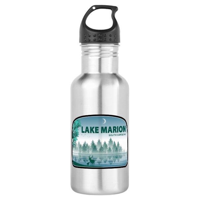Lake Marion South Carolina Deer 532 Ml Water Bottle (Front)