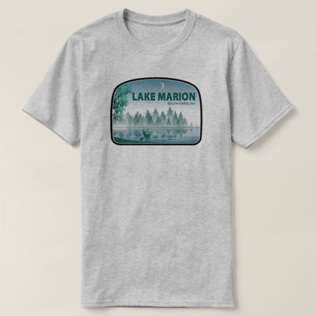 Lake Marion South Carolina Deer T-Shirt (Design Front)