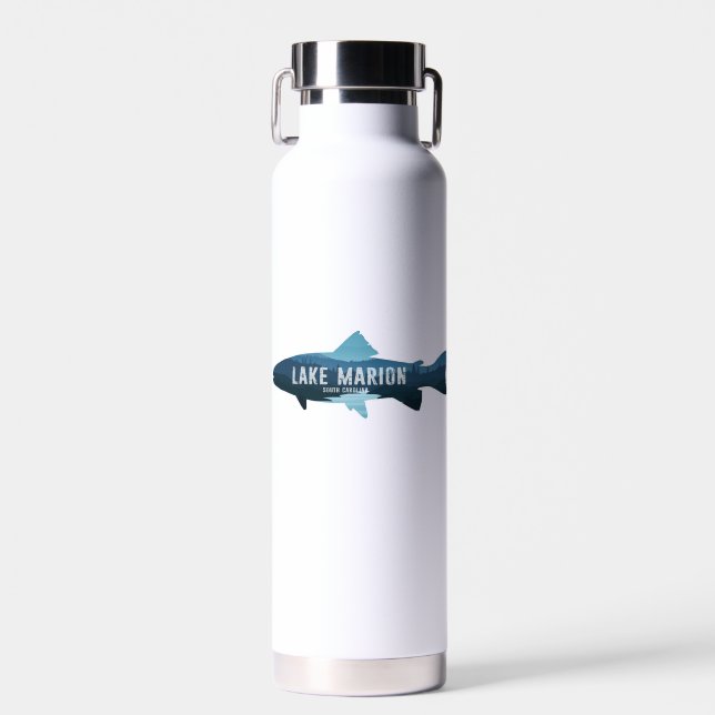 Lake Marion South Carolina Fish Water Bottle (Front)