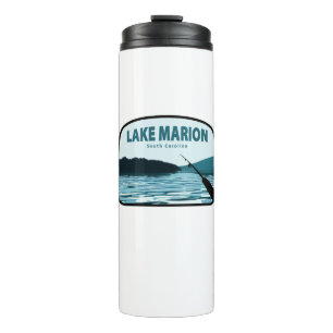 Lake Marion South Carolina Fishing Rod Thermal Tumbler