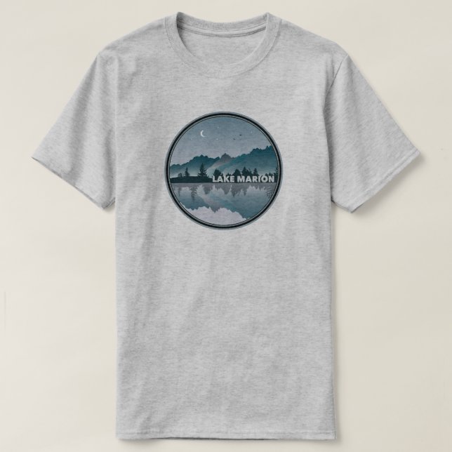 Lake Marion South Carolina Reflection T-Shirt (Design Front)