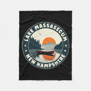 Lake Mase New Hampshire Sunset T Shirt Fleece Blanket