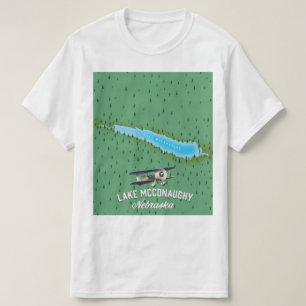 Lake McConaughy Nebraska travel poster T-Shirt