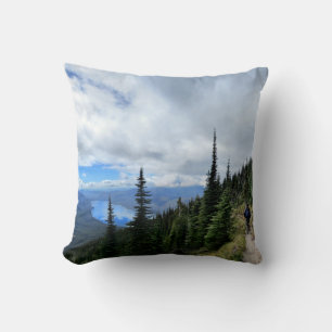 Lake McDonald frm Mt Brown - Glacier National Park Throw Pillow