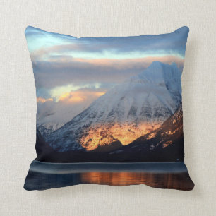 Lake McDonald, Glacier National Park Throw Pillow