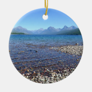 Lake McDonald II Ceramic Ornament