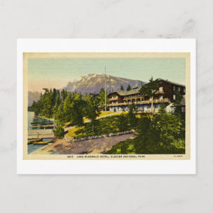 Lake McDonald Lodge Glacier National Park Postcard