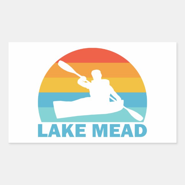 Lake Mead Nevada Arizona Kayak Sticker (Front)
