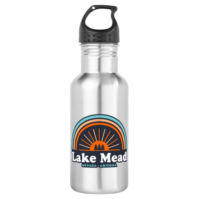 Lake Mead Nevada Arizona Rainbow 532 Ml Water Bottle (Front)
