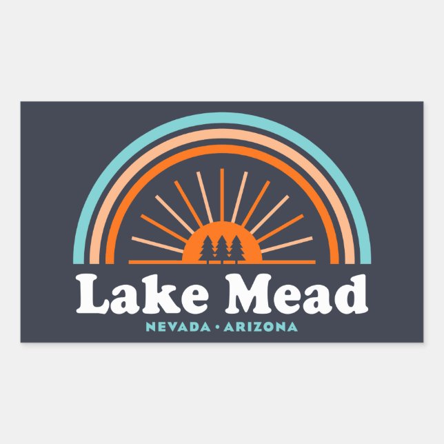 Lake Mead Nevada Arizona Rainbow Sticker (Front)