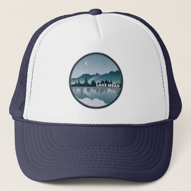 Lake Mead Nevada Arizona Reflection Trucker Hat (Front)