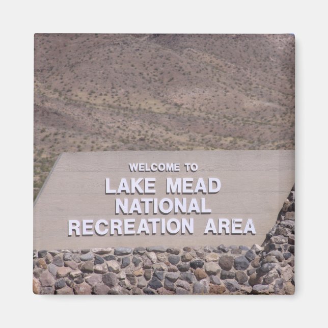 Lake Mead Recreational Area sign Magnet (Front)