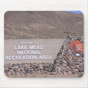 Lake Mead Recreational Area Sign Mouse Pad