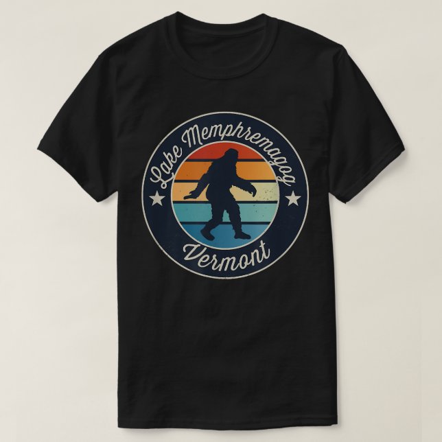 Lake Memphremagog Vermont Sasquatch Souvenir  T-Shirt (Design Front)
