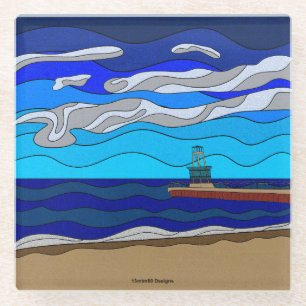 Lake Michigan - Glass Coaster