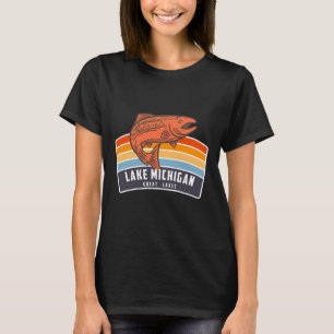 Lake Michigan Great Lakes Salmon Fishing T-Shirt