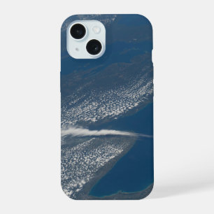 Lake Michigan, Lake Huron And State Of Michigan. iPhone 15 Case