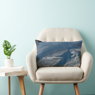 Lake Michigan, Lake Huron And State Of Michigan. Lumbar Pillow