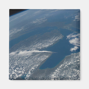 Lake Michigan, Lake Huron And State Of Michigan. Magnet